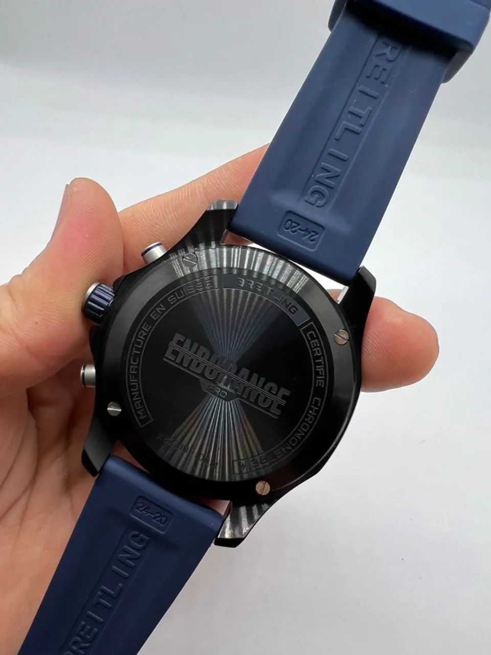 Relógio Breitling Endurance Pro 44 Azul Linha Premium AAA+  - Foto 4