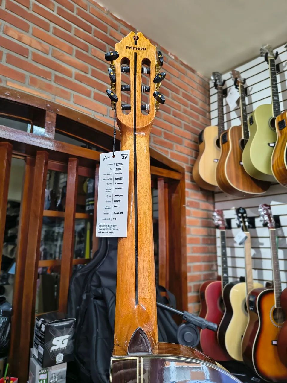 Violão Primevo Clássico Spuce maciço com bag  - Foto 5