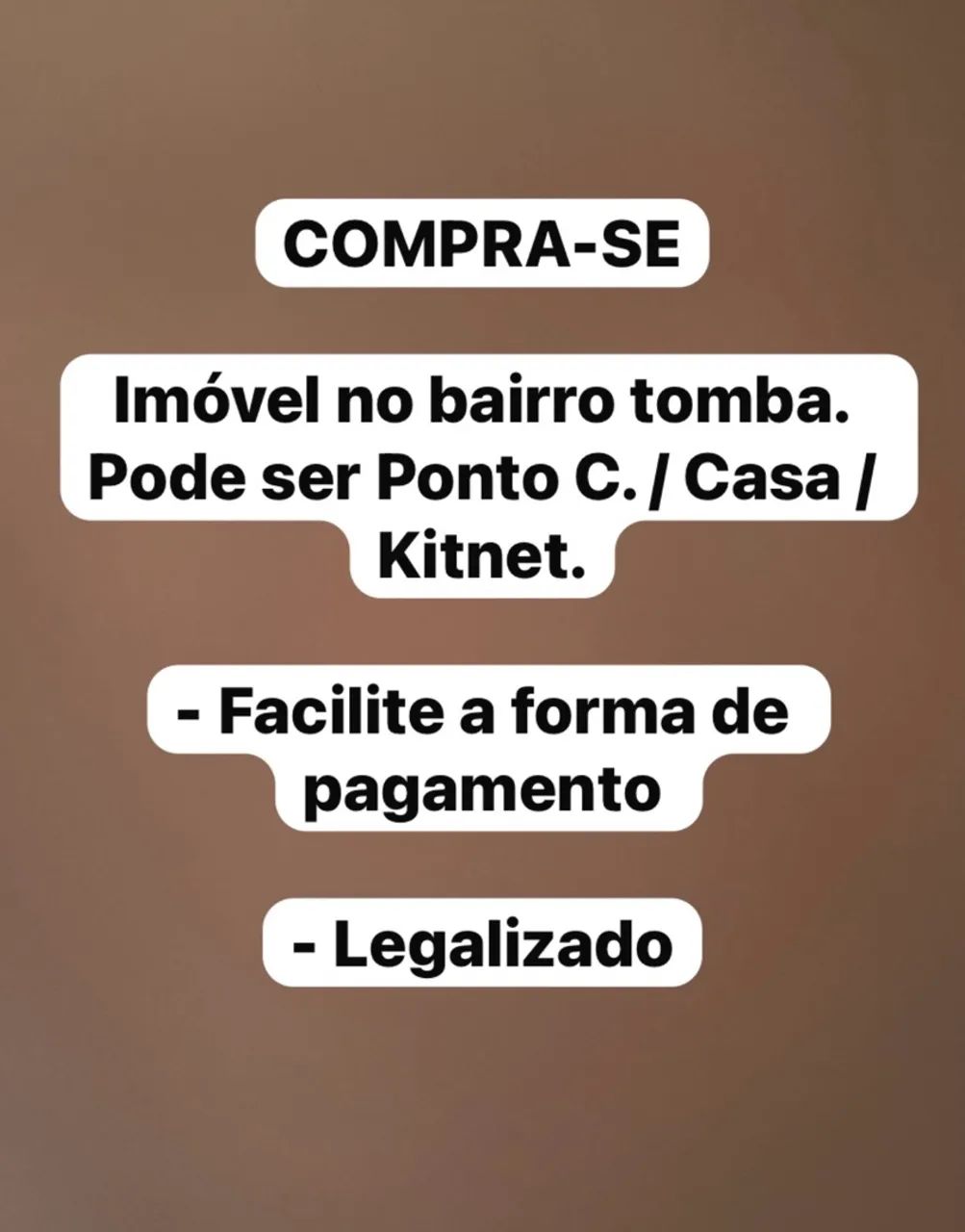 COMPRA-SE IMÓVEL 
