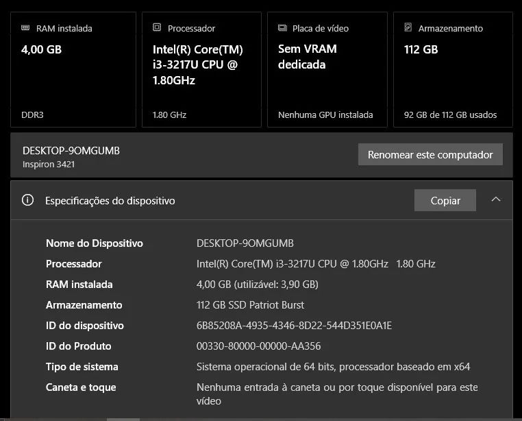 NOTEBOOK DELL INSPIRON 3421 - Foto 4