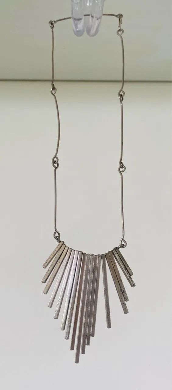 Colar Franjas Prata. Boho Style. - Foto 2