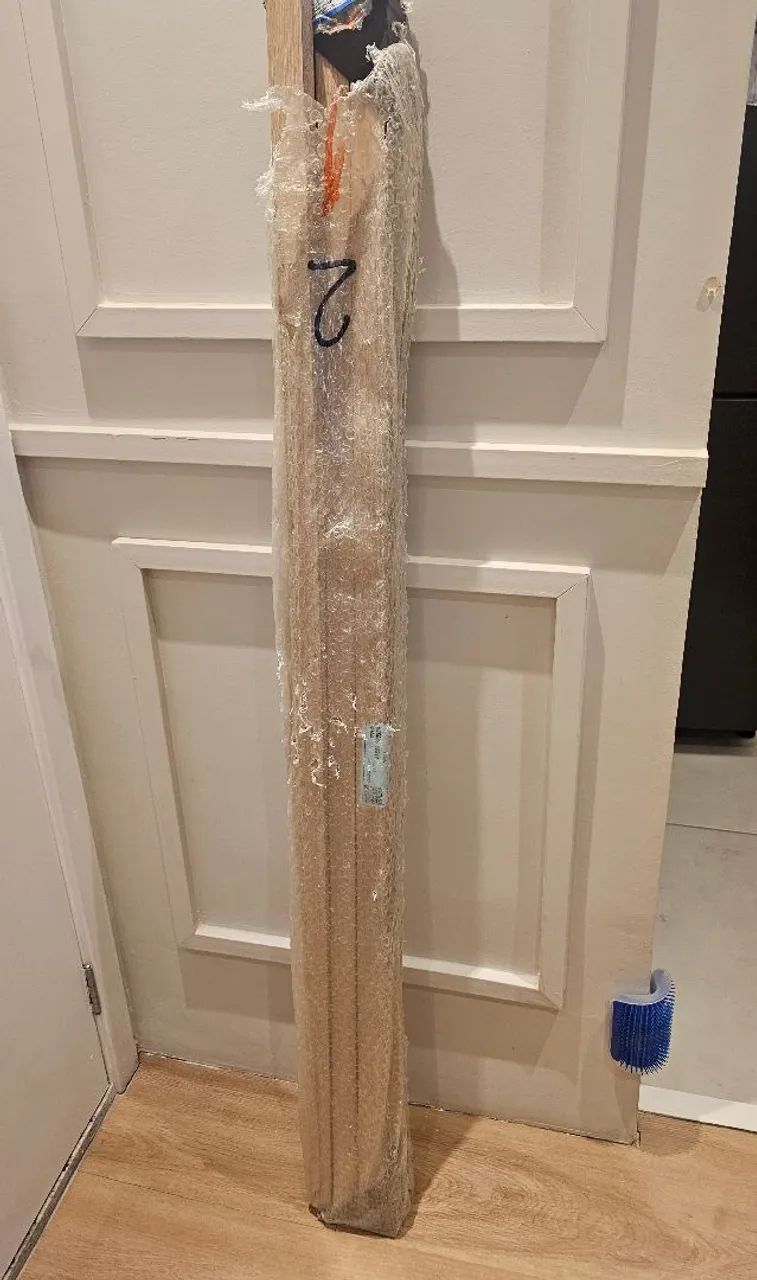 Pacote com 6 ripas para painel ripado MDF Artena + 5 perfis