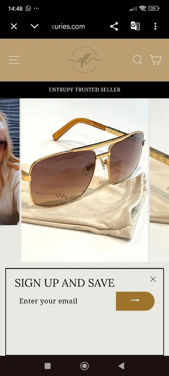 Vende se óculos da Louis Vuitton  - Foto 3