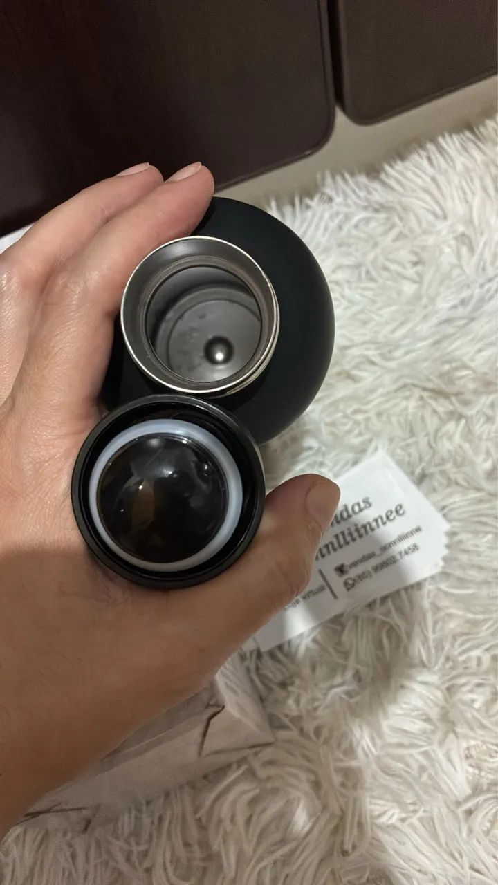 Garrafa emborrachada 500ml preta - Foto 3
