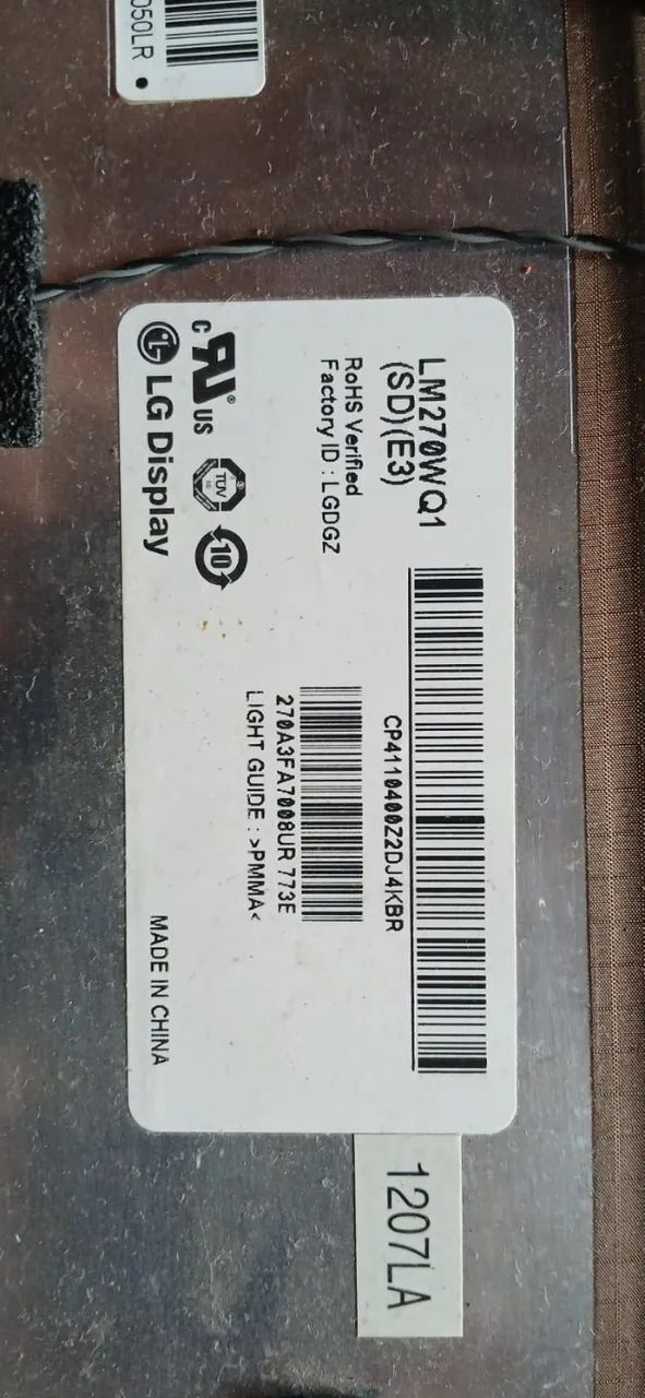 Display LM270WQ1 Lcd Para Imac A1312 27 Polegadas 2011 - Foto 3