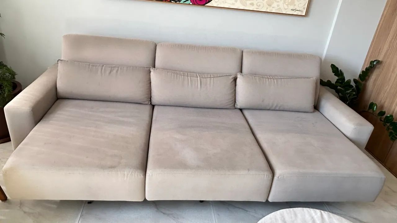 Sofá Lider Interiores 3 lugares com chaise  - Foto 2