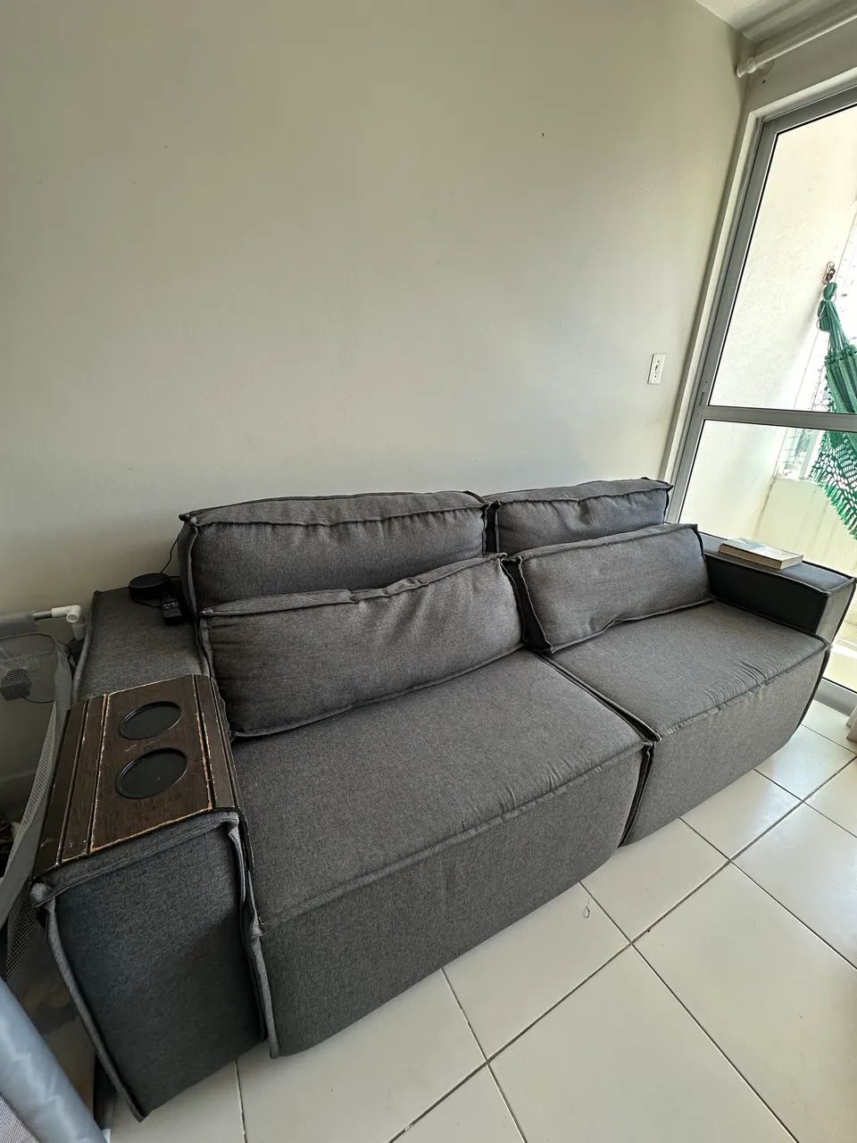 Sofá retrátil de Linho ( 2.20 m x 0.90 )