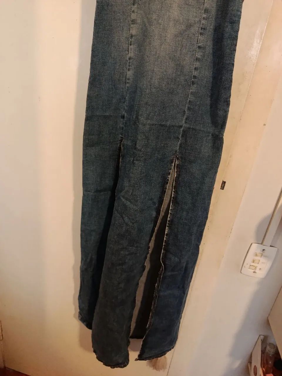 Vestido longo jeans P - Foto 2
