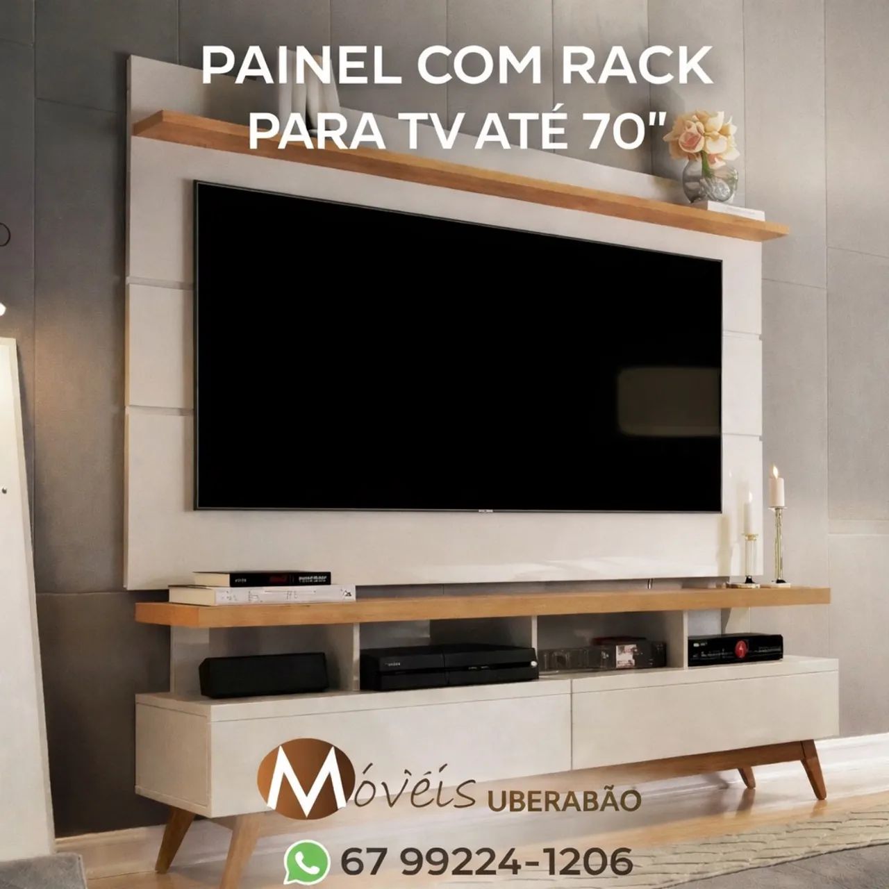 RACK COM PAINEL 