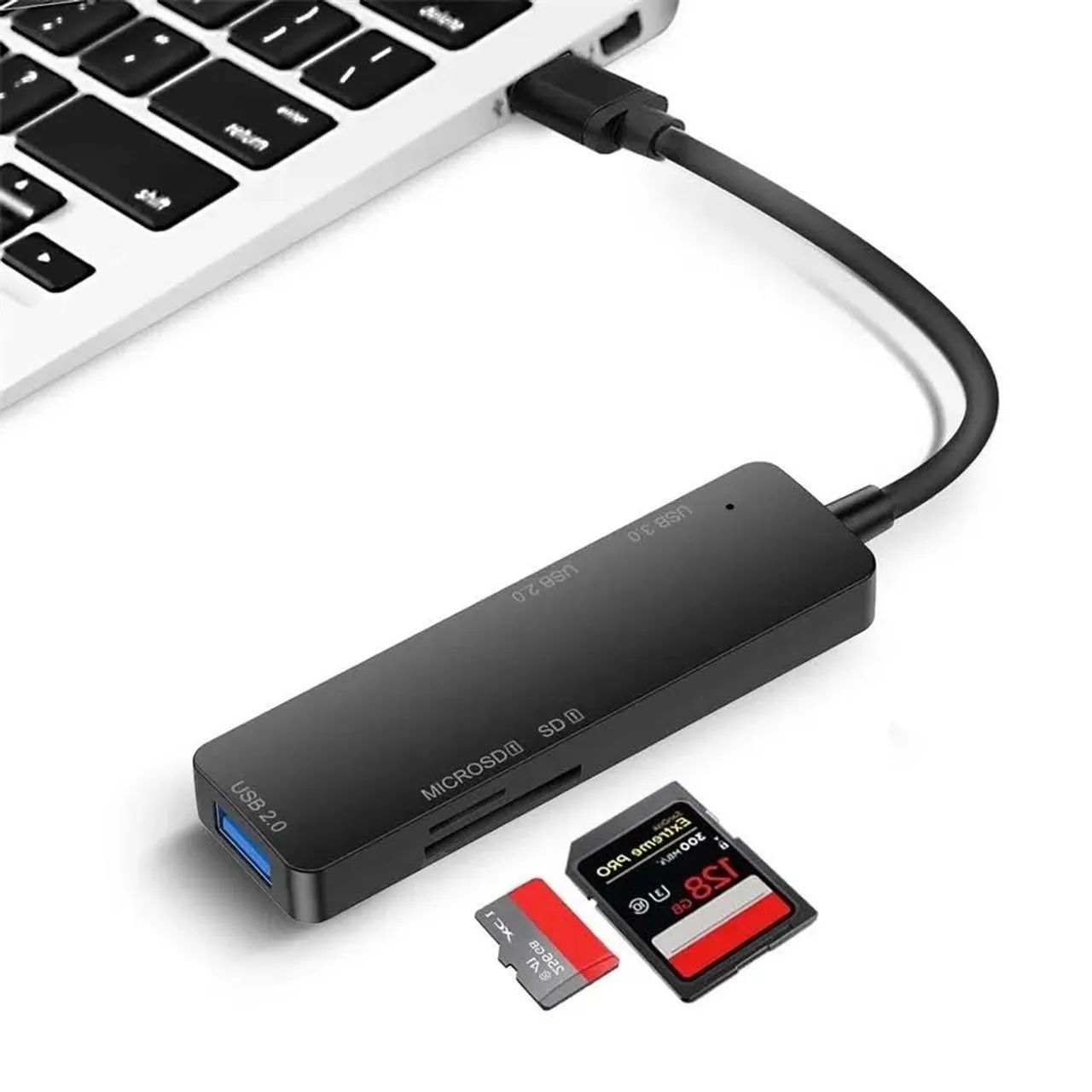 Hub Tipo-C para para cartão de memória SD TF  e usb  - Foto 4