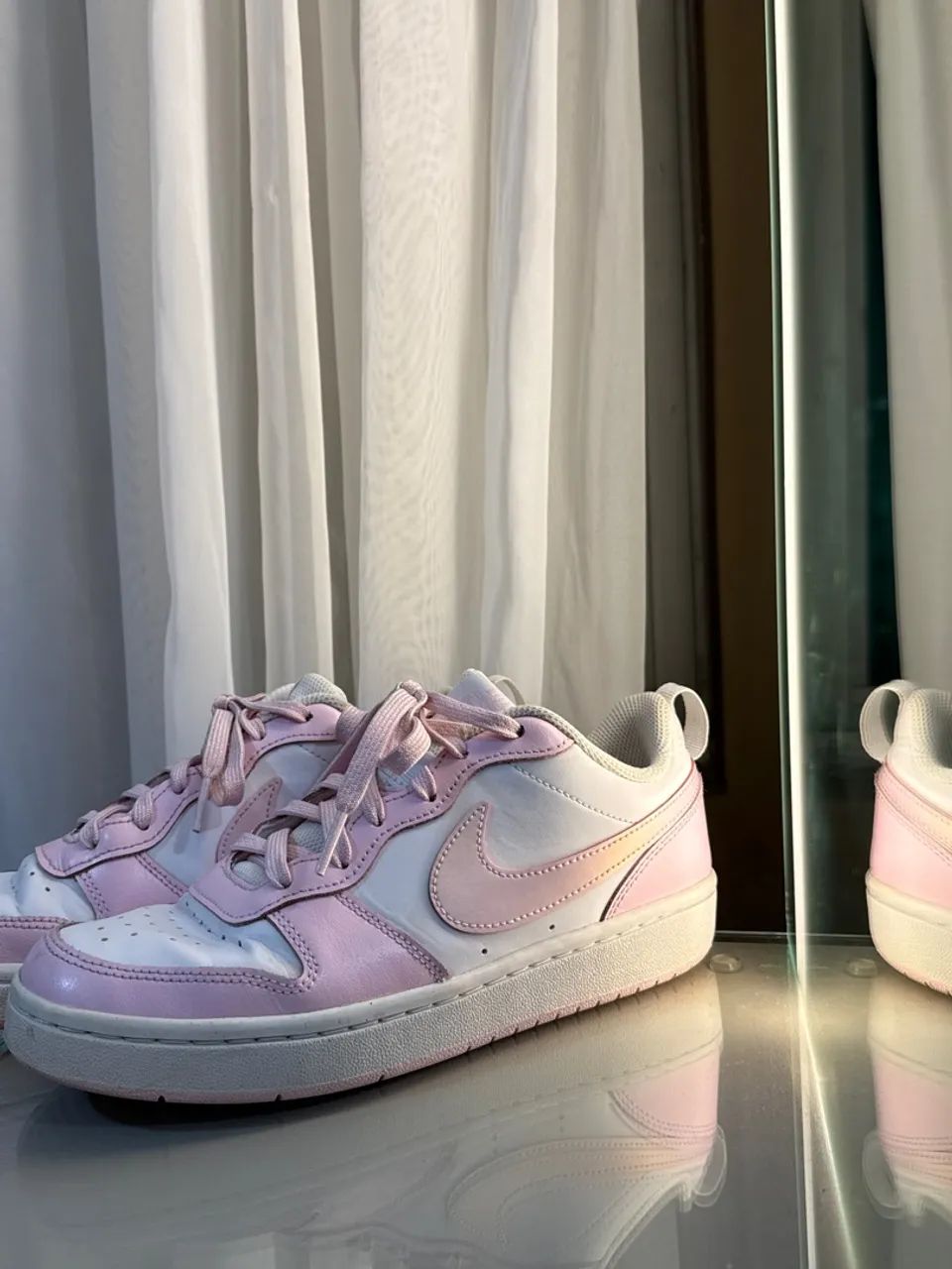 Tênis rosa bebê Nike 