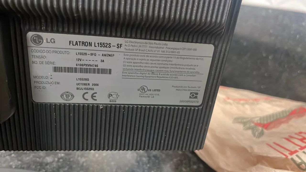 Monitor LG  FLATRON 14 polegadas 417561581957294083