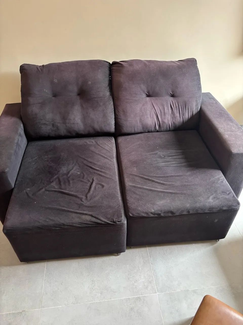 Sofá retrátil 2 lugares 