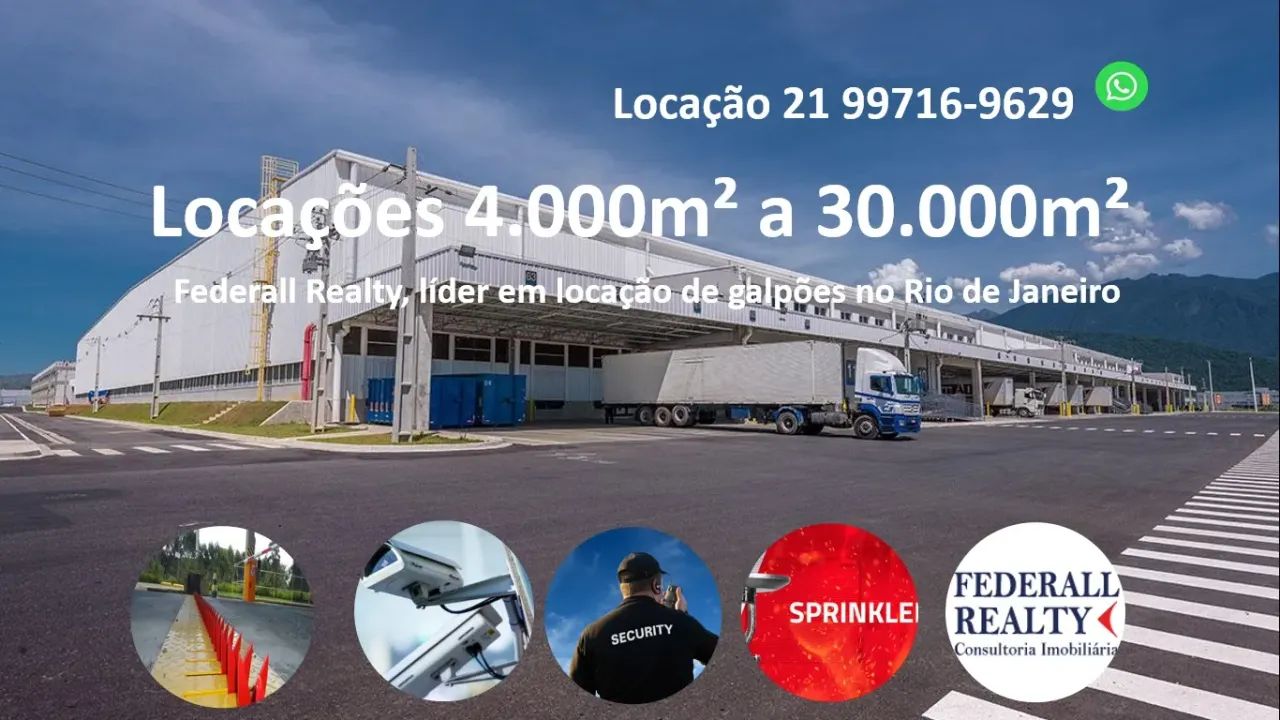 Aluguel de galpão no Rio de Janeiro é com a Federall Realty