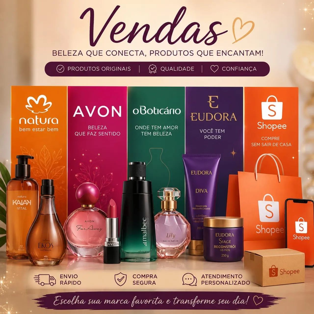 Produtos Natura, Avon, Boticário e Eudora - Foto 5