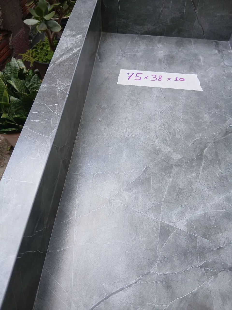 Nicho porcelanato acetinado grafite 