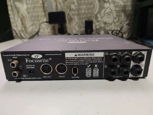 Interface Focusrite Firewire Saffire Pro 14 Bom Estado Sem Teste - Foto 3