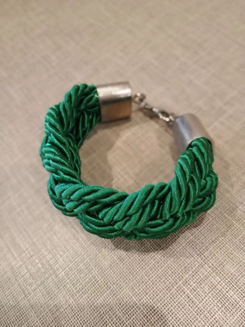 Pulseira Mercadinho Chic cordão verde - Foto 4