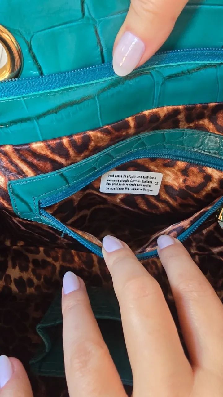 Bolsa Carmen Steffens valor à vista  - Foto 4