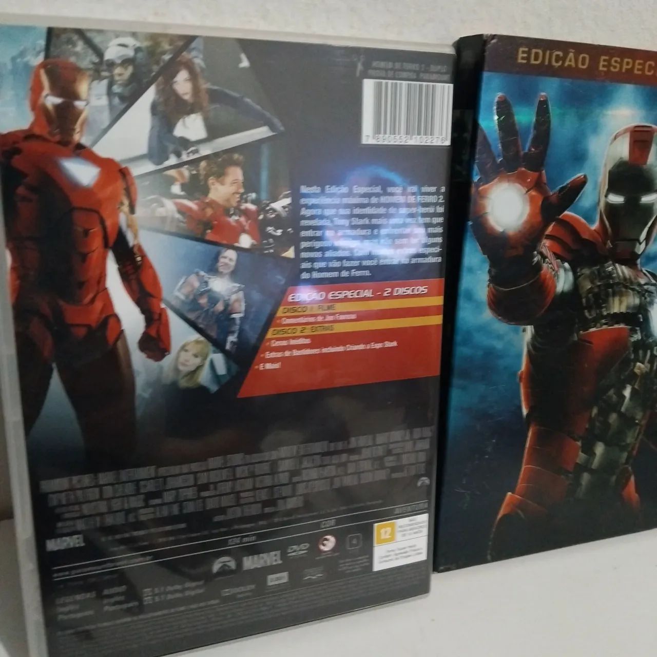 2 dvds duplos + dvd Brinde* Ed Especial Homem de Ferro 1 e 2  - Foto 5