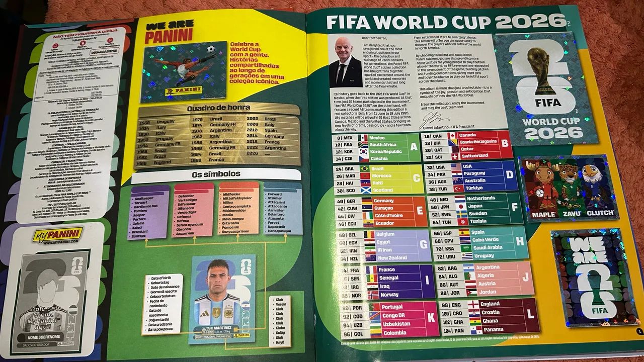 Álbum da copa 2026 Prata capa dura - Foto 4