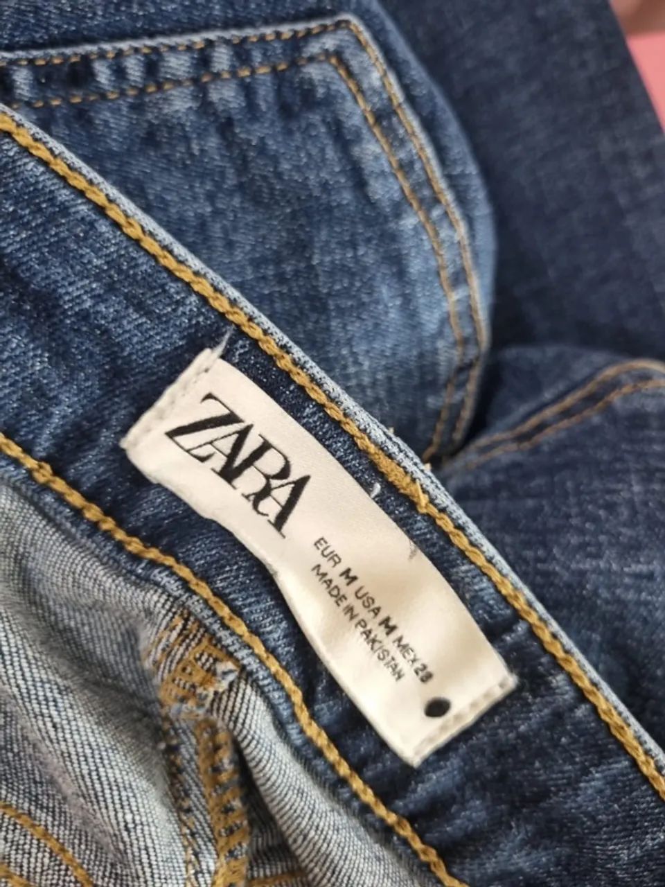 Saia curta jeans Zara  - Foto 2