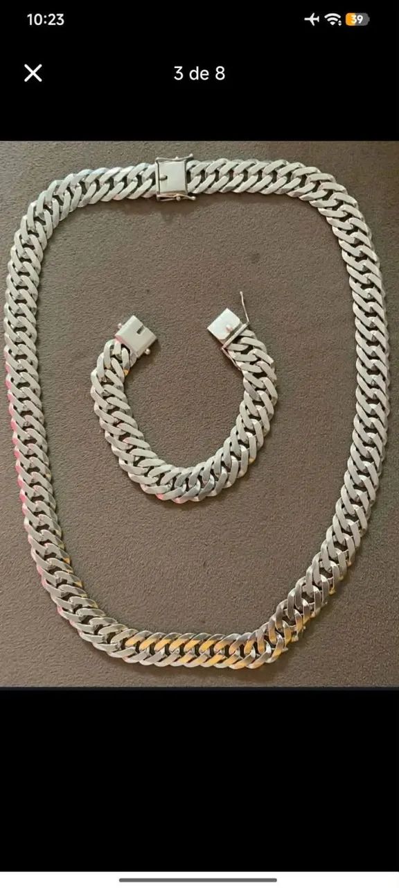 Conjunto Pulseira e corrente 