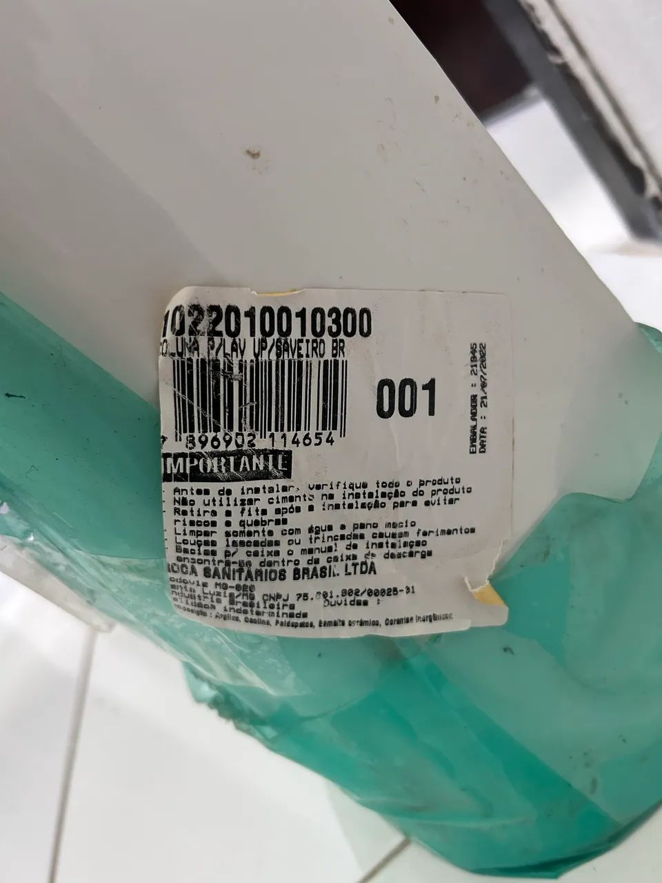 Coluna para lavatório de banheiro - Foto 4