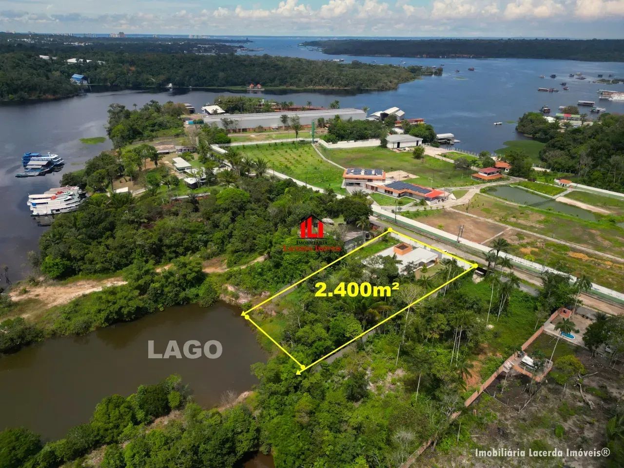 Chácara com Fundo para o Lago no Tarumã/ 2.400m² - Foto 3