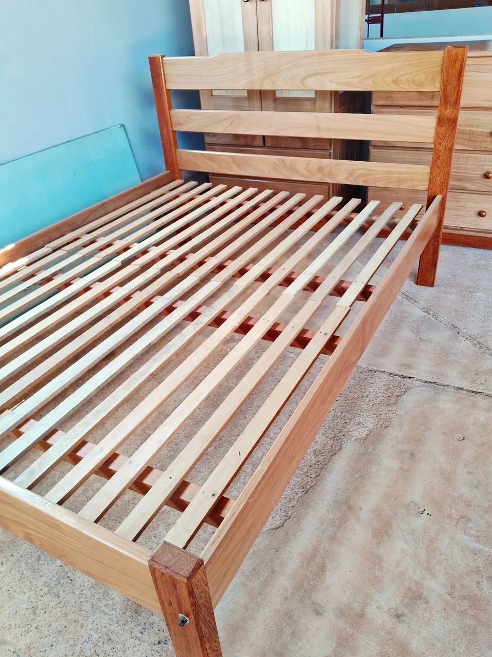 Cama casal madeira maciça, Nova - Foto 3