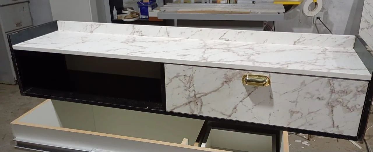 Rack suspenso em mdf, pra TV até 50 polegadas, entrega e estalação grátis  - Foto 5