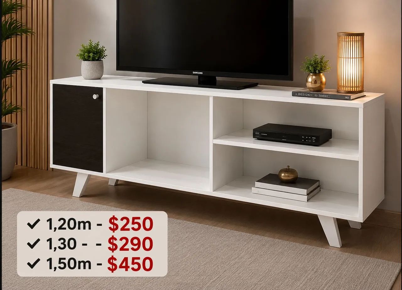 Rack para Tv Quarto/ Sala 100%mdf - Foto 3