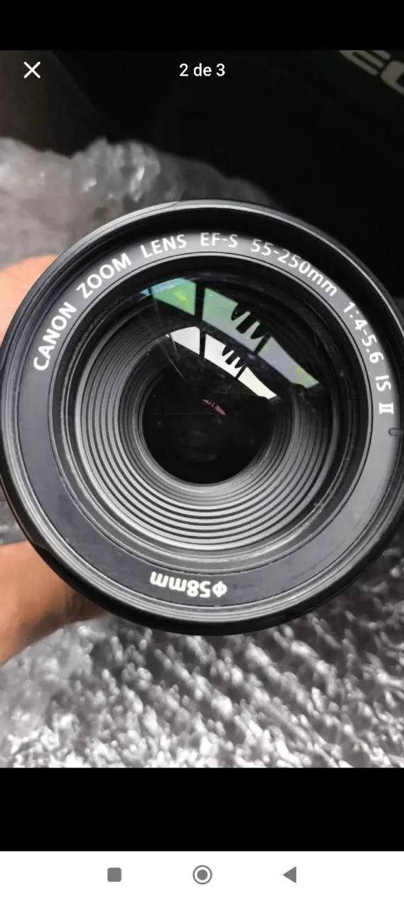 Lente Canon 55 - 250mm IS ll - Foto 2