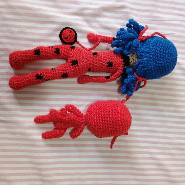 Boneca amigurumi Ladybug e Tikki miraculous  - Foto 3