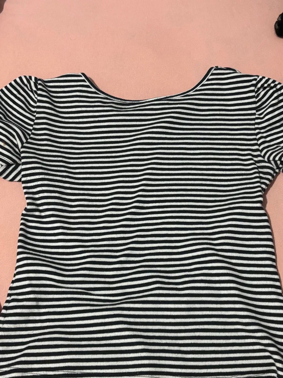 Blusinha Marisa listrada Preto e branco P - Foto 2