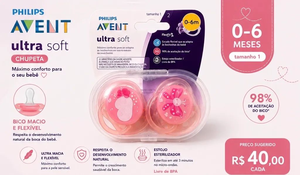 Chupetas Novas Philips Avent e Chico - Foto 3