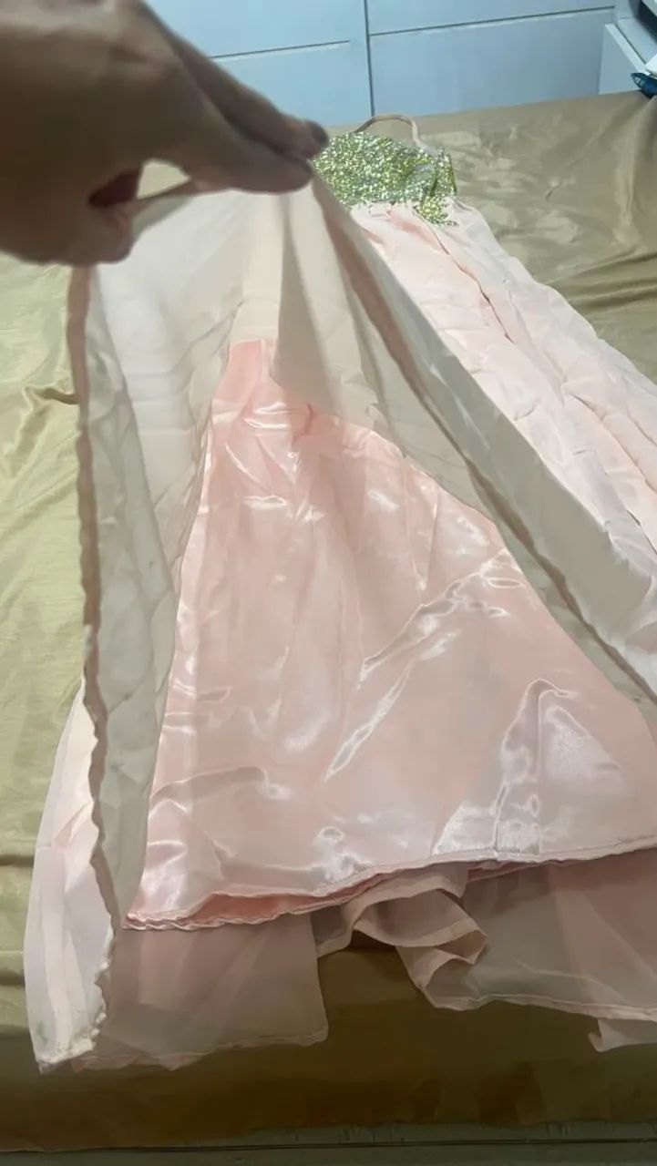 Vestido de Festa Rosa Claro - Elegância e Sofisticação  - Foto 2