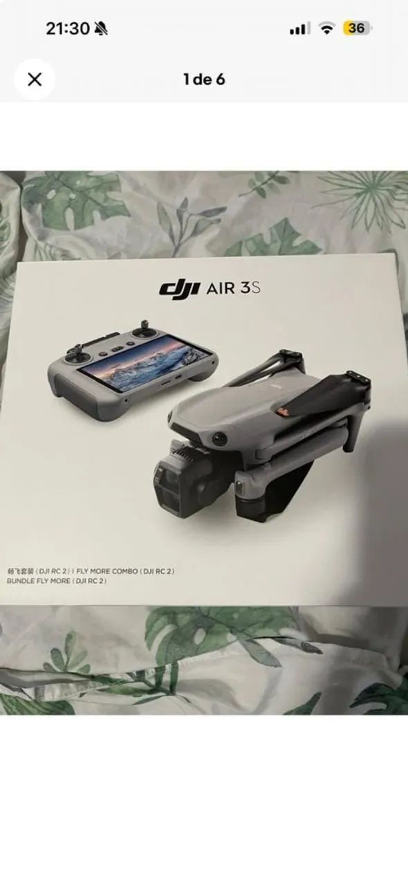 Drone profissional Air 3S combo fly