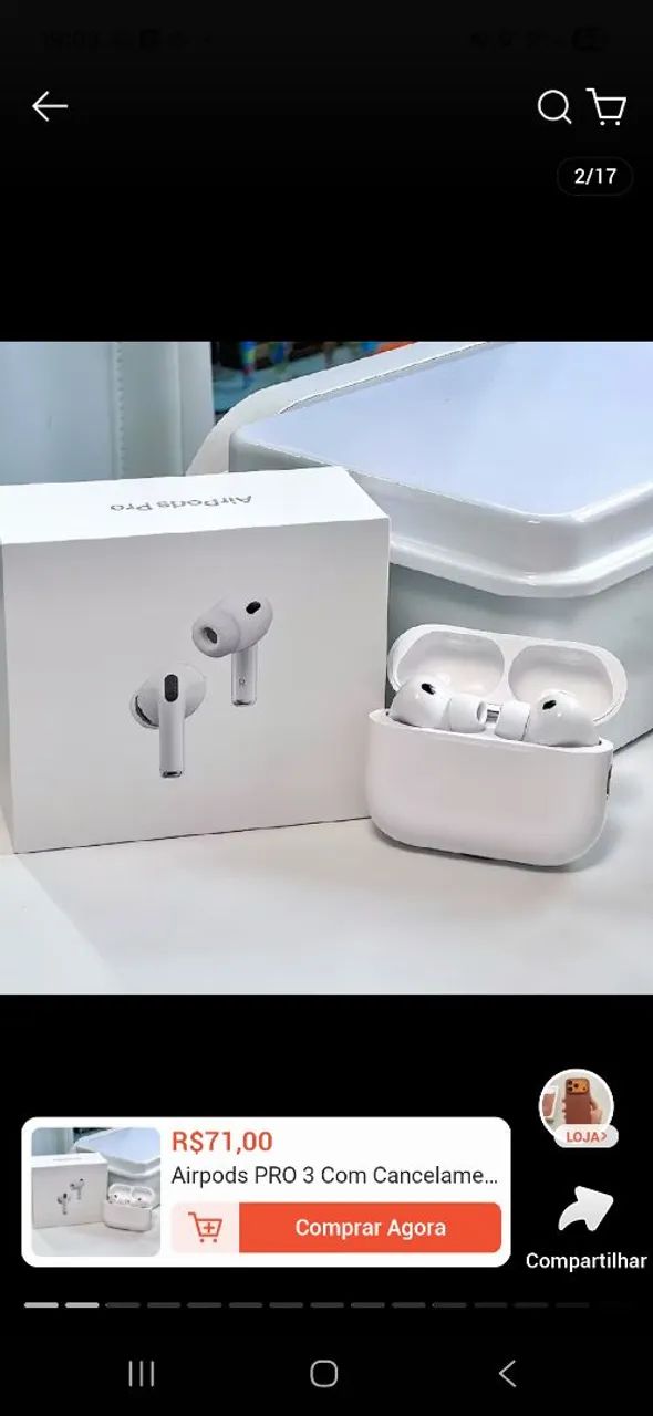 AirPods Pro3 未開封 Apple Airpods Pro 3 USB - C Novo, Garantia Apple, Lacrado à Pronta
