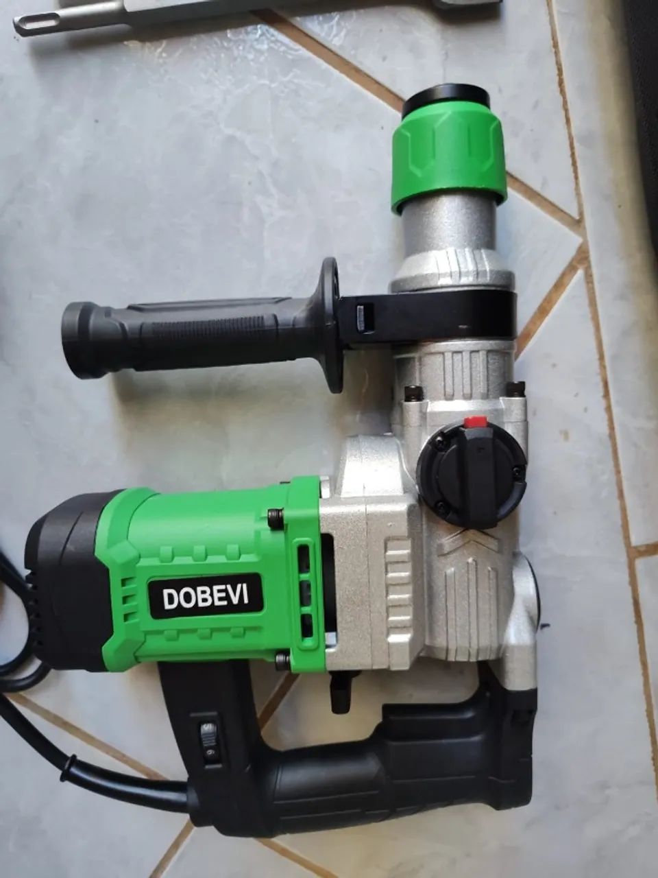 Martelo Elétrico 3 em 1 |Drill/Hammer/Chisel Modes+ Troca Rápida + Anti-Poeira & Absorção  - Foto 5