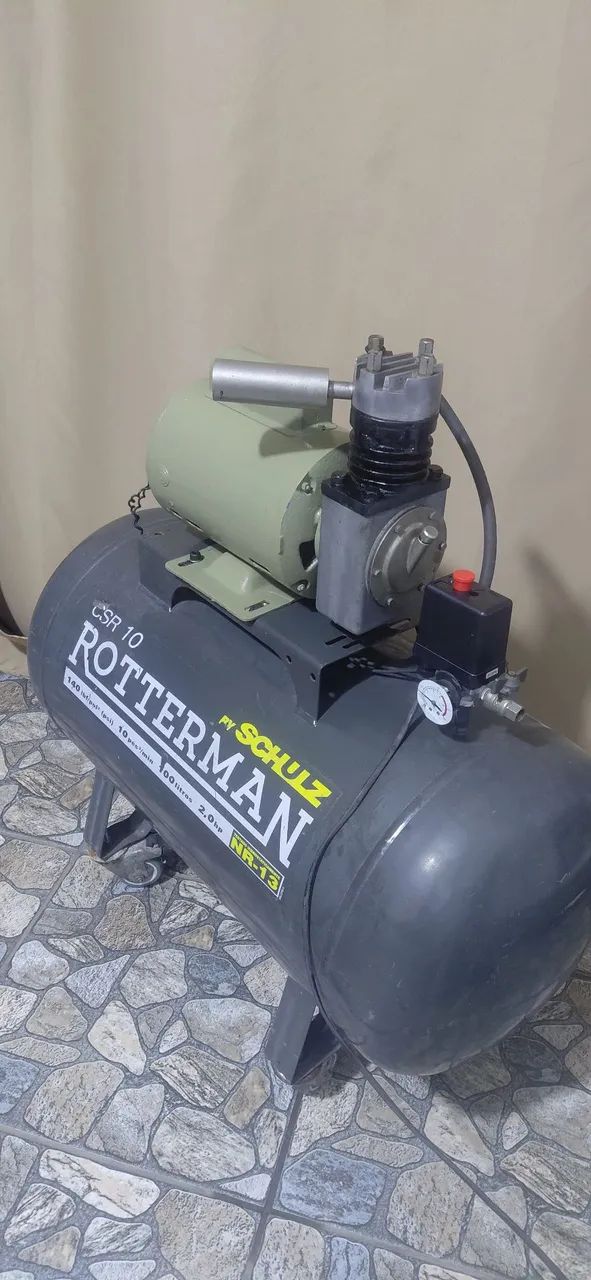Compressor schulz 100 litros funcionando perfeitamente  - Foto 2