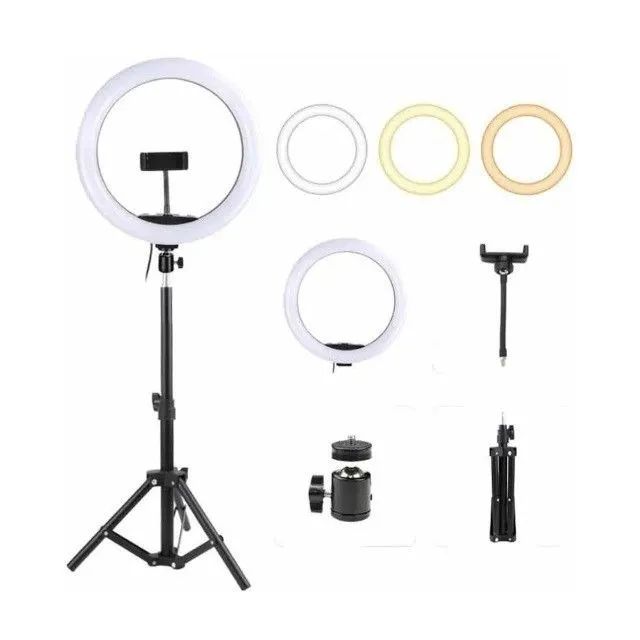 Ring Light 12" 30cm com Tripe 2.1m com Controle de Intensidade e Cor - Foto 3