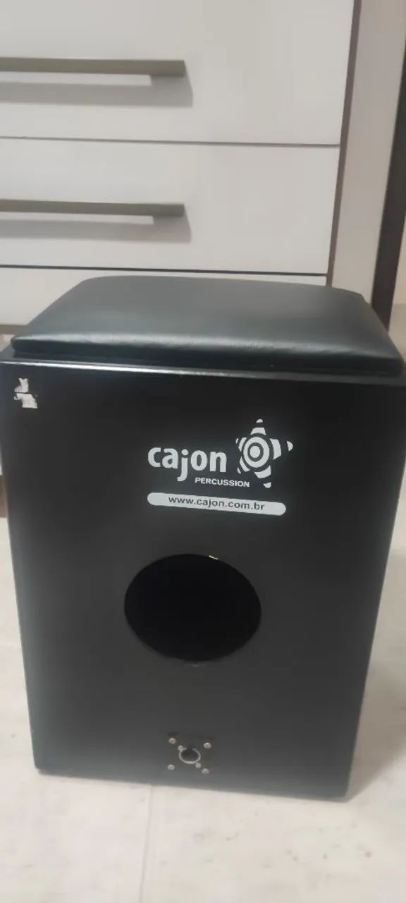 Cajón Percussion Inclinado Com Assento Estofado E Captação - Foto 2