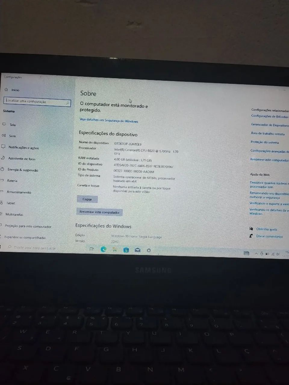 Notebook Samsung  - Foto 2