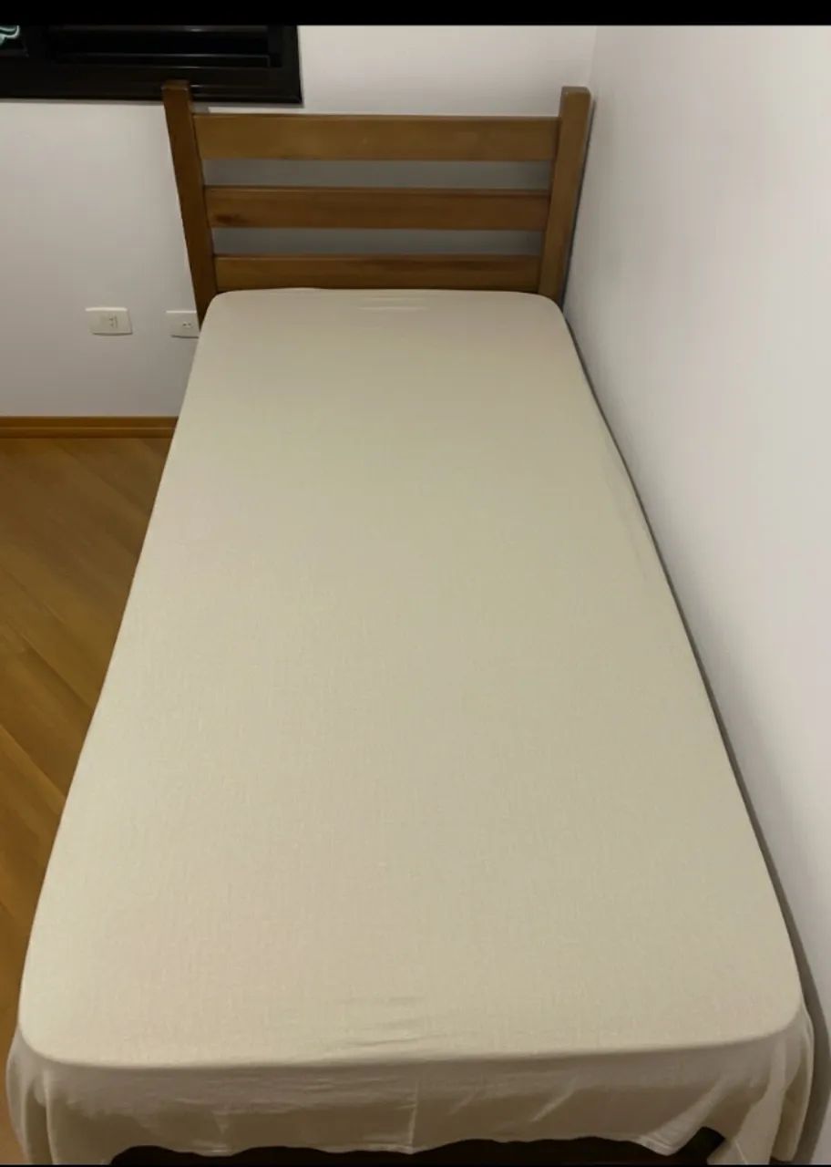 Cama de Solteiro de madeira maciça - Foto 4