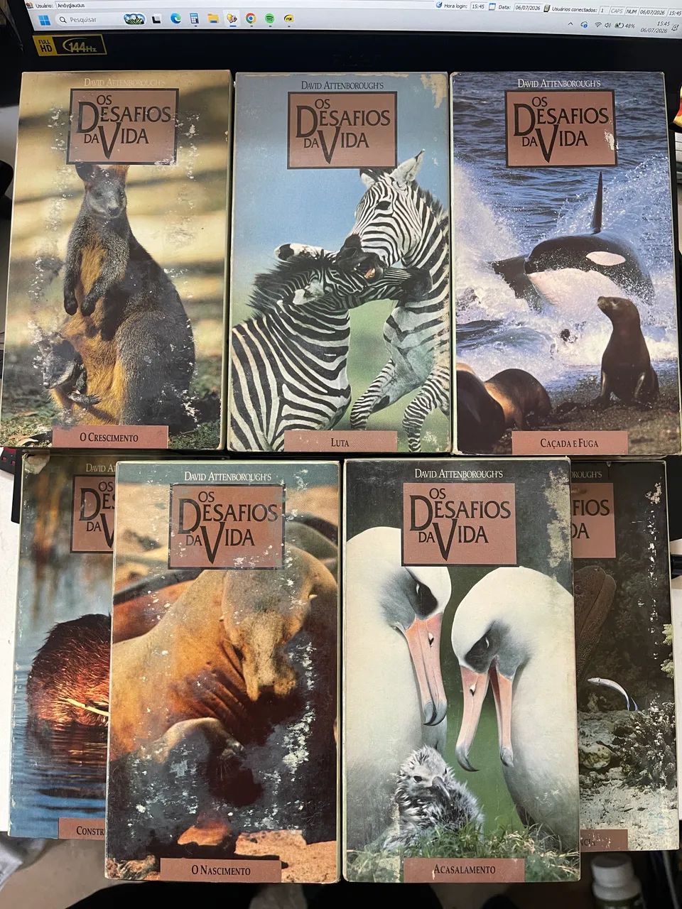Vhs os desafios da vida David attenborough?s 11 volumes  - Foto 2