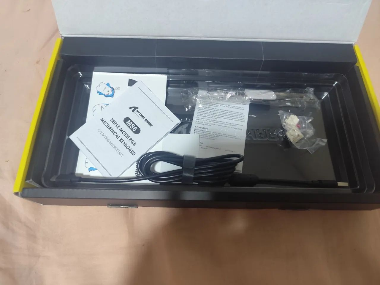 Teclado Attack Shark M86 Wireless(Sem Fio).      ACEITO PROPOSTAS OU TROCA!! - Foto 3