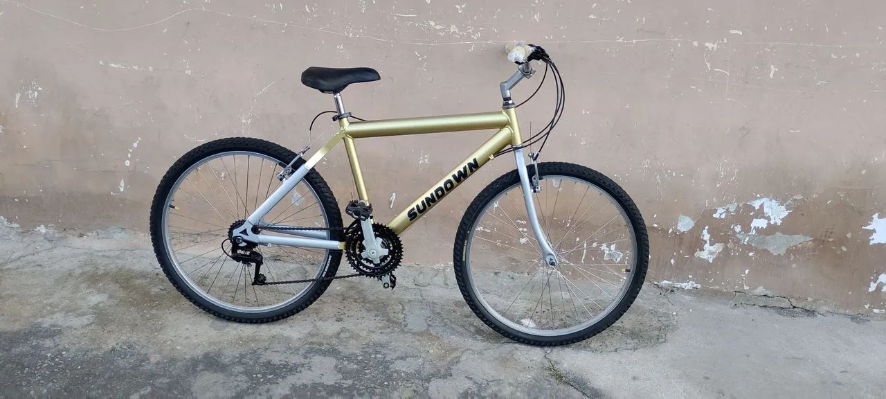 BICICLETA SUNDOWN ANOS 2000 EM ALUMÍNIO  - Foto 5