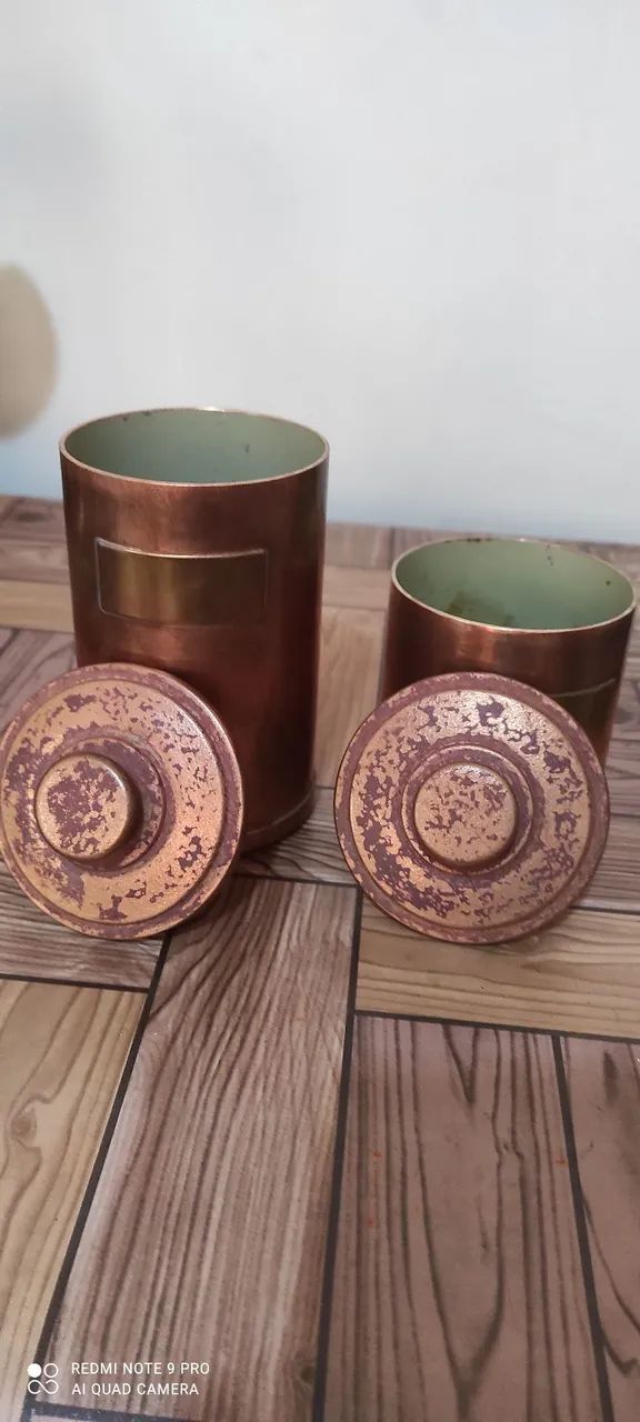 Potinhos antigos para coleção,metal: - Foto 5