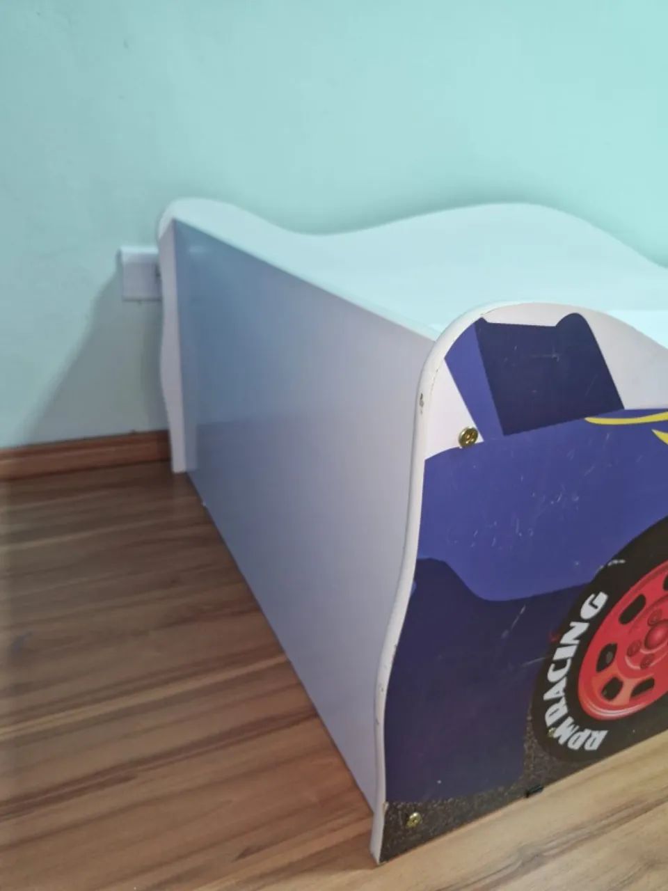Cama Carro Infantil Montessoriana Azul Tamanho Solteiro + Colchão  - Foto 5